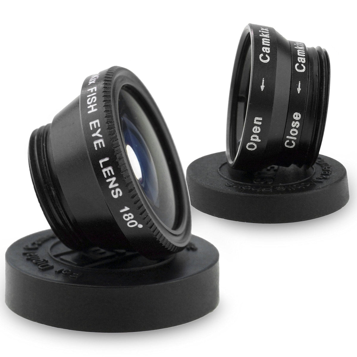 3-in-1 HD Mobile Camera Lens Kit (Macro, Wide Angle & Fisheye)