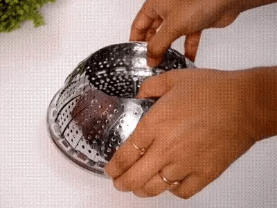 Foldable Stainless Steel Steamer Basket