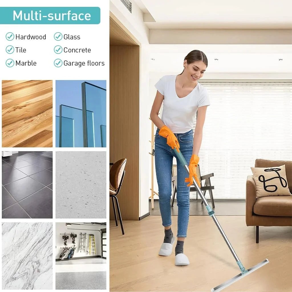 180° Swivel Floor Squeegee & Window Wiper