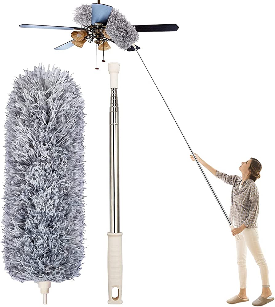 Extendable Microfiber Duster (Up to 100 Inches, Bendable)