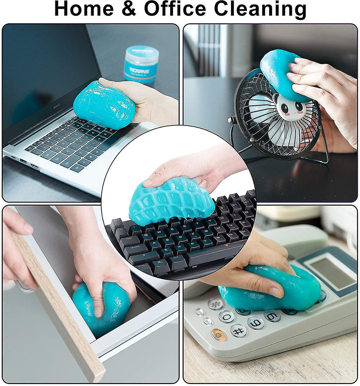 Reusable Cleaning Gel for Keyboards & Tight Spaces (Pack of 2)
