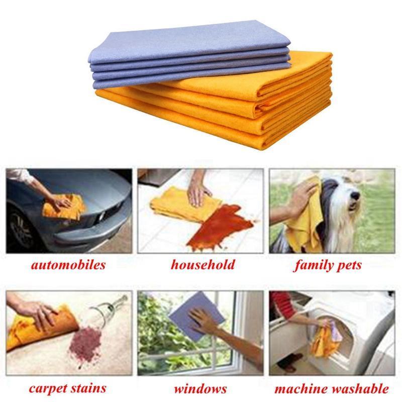 Super-Absorbent Microfiber Cleaning Towels (Set of 4)