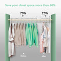9-Hole Space-Saving Wardrobe Hanger (Set of 3)