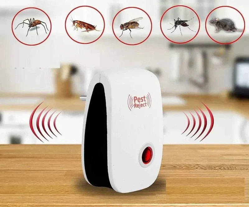Ultrasonic Pest Repellent (Chemical-Free, Plug-In)